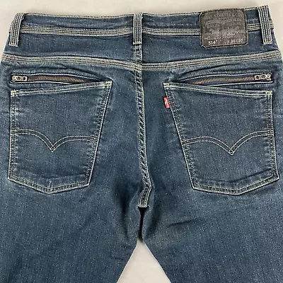 Levis 514 Slim Straight Jeans Zipper Back Pockets Stretch Denim Men's 36x31 • $17.95