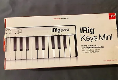 IRig Keys Mini 25 Key Universal Keyboard Controller Piano IK Multimedia • $32.50