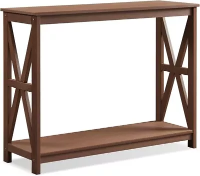 Console Table Accent Side Stand Beside Wall Display Storage Shelf Entryway • $119.99