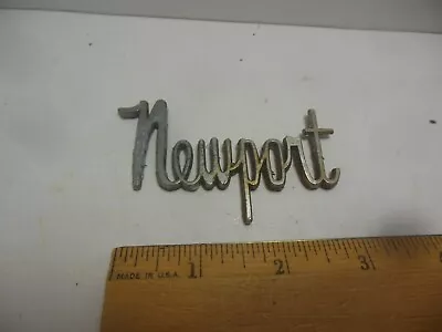 Vintage Chrysler Newport Chrome Metal Emblem Badge Name Plate Logo OEM • $14.75