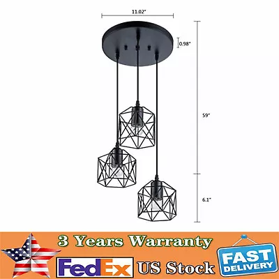 3-Head Hanging Ceiling Light Pendant Kitchen Island Lamp Chandelier Lighting 60W • $33.25