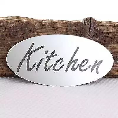 Kitchen Door Plaque Fridge Plate Room Sign With Sticky Pads With Sticky Pads • £4.99