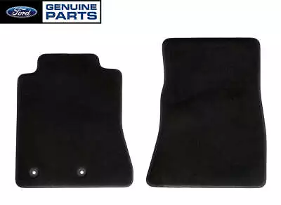 2015-2023 Mustang Genuine Ford 2pc Front Floor Mats Black W/ Silver Stitching • $117.95