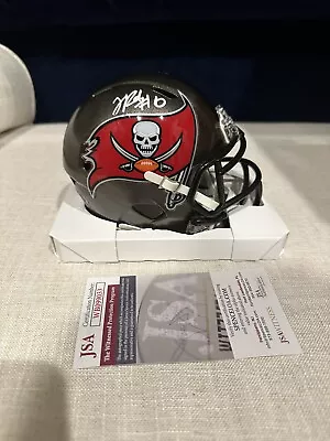 Trey Palmer Tampa Bay Buccaneers WR Signed Speed Mini Football Helmet (PIA/JSA) • $69.99