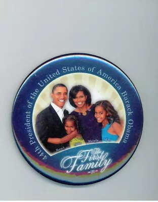 POLITICS (2008) Pin: (Barack OBAMA)   The First Family  44th President Of The US • $8.50