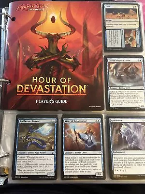 Hour Of Devastation Cards With Binder + Tokens + Guide Magic The Gathering • $55