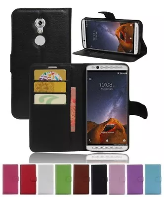 Wallet Leather Flip Card Case Cover For ZTE Axon 7 Mini 5.2  Genuine AuSeller • $5.69