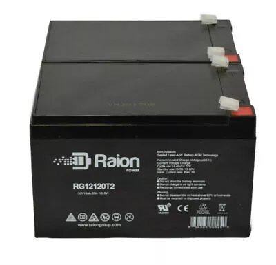 Raion 12V 12Ah Battery For Merits Health Roadster S731 - 2 Pack • $57.95