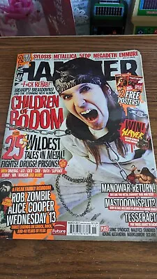 Metal Hammer Magazine! March 2011 Children Of Bodom Metallica Alice Cooper • $12.99