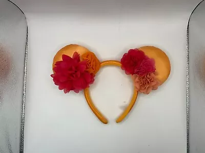 Disney Parks Flower & Garden Orange Pastel Minnie Headband • $10