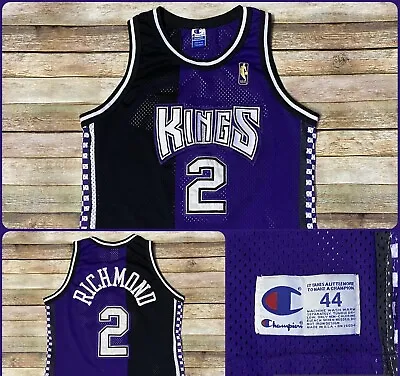 Authentic Champion Sacramento Kings Jersey Mitch Richmond 1996-97 Rare NBA 44 L • $599.99