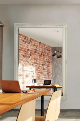 £237.59 • Buy Extra Large Mirror Full Length Classic Ornate Ivory 6Ft7 X 4Ft7 201cm X 140cm