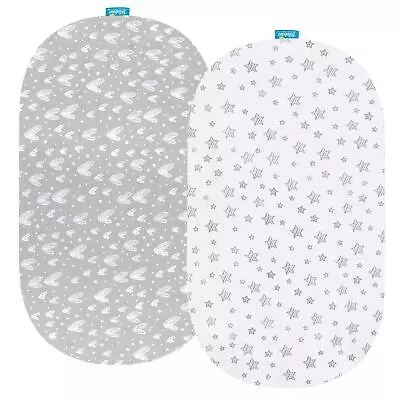 Bassinet Fitted Sheets Compatible With Delta Children Sweet Dreams Bassinet &... • $32.09