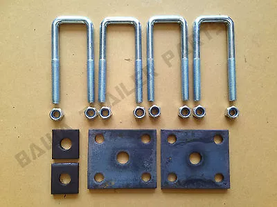 U Bolt Kit To Suit 50MM SQ Axle And 60MM Wide Springs Trailer U-Bolts 50SQ 125mm • $32