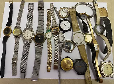 20+ Lot Quartz Watches Spare/repair/parts Inc Montine  Pulsar Accurist  Alfex • $1.23