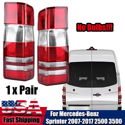 1x Pair Tail Lights For Mercedes Benz Sprinter 2500 3500 2007-16 2017 Rear Lamps • $78.86