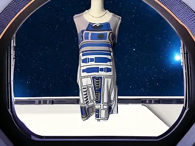 Her Universe Star Wars R2-D2 Bodycon Dress Sz Medium • $29.99