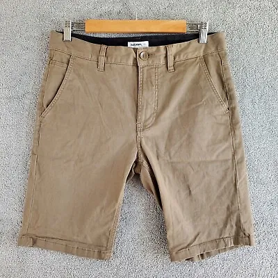 £12.84 • Buy JUST JEANS Shorts Mens 30 Tan Chino Straight Skinny Casual Zip Fly Pocketed 