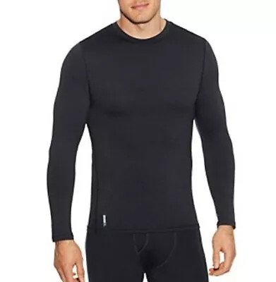 005X06 Champion 26714 Mens Flex Weight Thermal Crew Shirt LG Black • $14.20