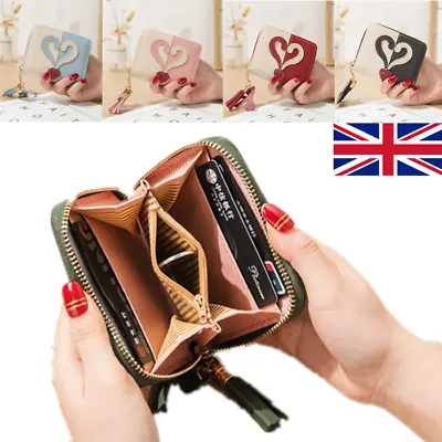 £5.91 • Buy Women's Short Small Money Purse Wallet Ladies Leather Folding Coin Card Holder