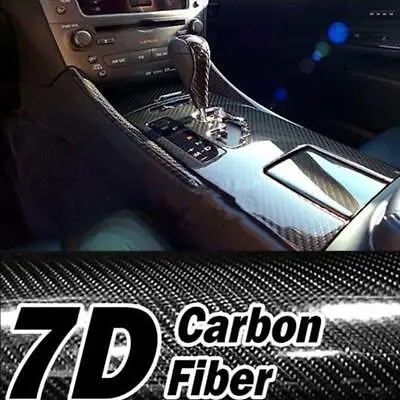 Rollo De Vinilo Fibra Carbono 5D Para Exterior Calificado Automotor Coches Vinil • $15.67
