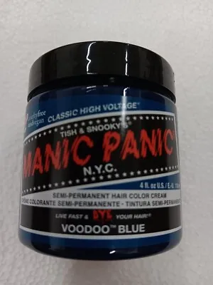 Manic Panic Vegan Semi Permanent Hair Dye Color Cream 118 ML -VOODOO BLUE • $11.49