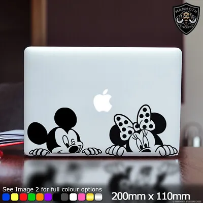 £2.99 • Buy Minnie Mickey Mouse Disney Laptop Sticker Decal Cute Fits Apple Macbook 13 Inch