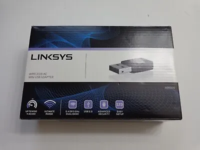 Linksys AE6000 Wireless AC Mini USB Adapter Dual-Band 2.4 Or 5Ghz USB 2.0 • $19.99