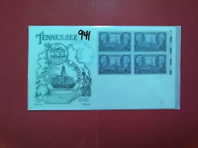 U. S. Stamp FDC-941 - Tennessee - Block Of 4 - Fleetwood-  Comb. Shipping • $0.99