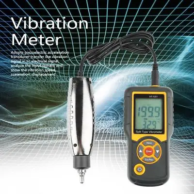 HT-1201 Digital Split Type Vibration Meter Temperature Tester Vibrometer Kit • $126.32