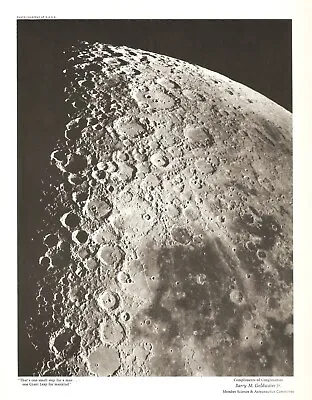 Moon Craters 15 Sept. 1919 Vintage Photo Courtesy Of NASA & Barry Goldwater Jr. • $35