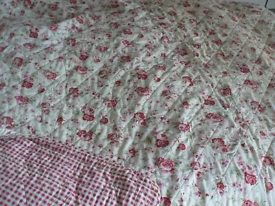 Cath Kidston Rosali IKEA Reversible  Quilted Bedspread Kingsize 102 X 100 Inches • £85