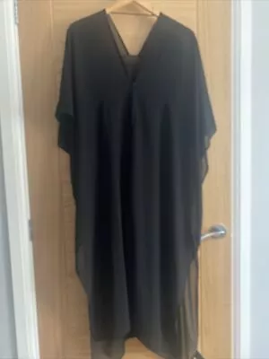 £3.99 • Buy NEW H&M One Size Black Sheer Kaftan( BNWT) 
