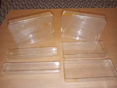 6 X Pcs Meccano Hard Plastic Small Parts Empty Box(3 Sizes X 2 Each)no Cracks • £10