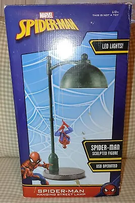 Marvel Spider-Man Hanging Street Lamp LED Lights USB Operated NEW Open Box  • $100
