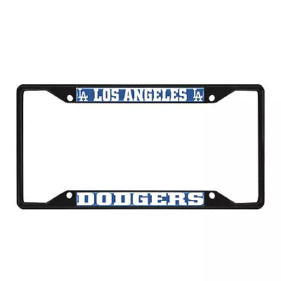 Fanmats MLB Los Angeles Dodgers Black Metal License Plate Frame • $15.28