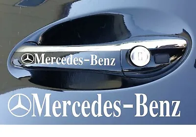 4 X MERCEDES BENZ Decals White Colour  • £3.50