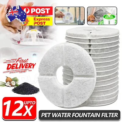 6/12Pcs Carbon Filters Water Fountain Replacement For Pet Dog Cat Water Drinking • $9.95