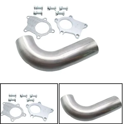 T3/T4 T04E 5 Bolt Flange 2.5  Inch 63mm Turbo Exhaust Downpipe/Dump Pipe&Gasket • $29.53