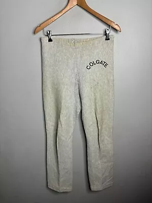 Vintage Colgate Champion Reverse Weave Warmup Sweatpants Size Small Gray 420 • $44.99
