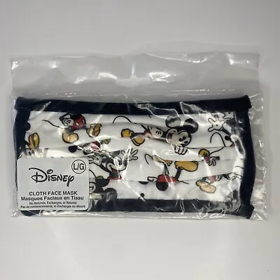 Disney Parks Classic Mickey Mouse Cloth Face Mask Adult Large NEW SEALED • $12.99