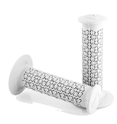 AME Old School BMX ROUNDS Bicycle Grips - WHITE *MADE IN USA* • $12.99