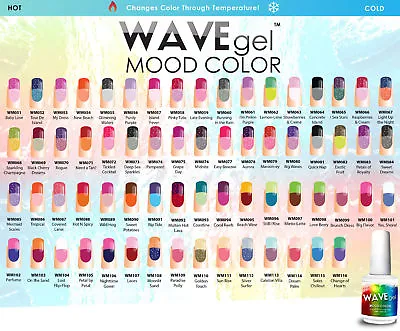 WAVEGEL MOOD Change Wave Gel Nail Polish Color WM051 - WM128  M&G01 - M&G06 • $9.49