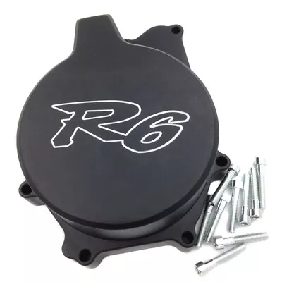Engine Stator Cover Black Left Side For Yamaha YZF R6 YZF-R6 1999 2000 2001 2002 • $97.99
