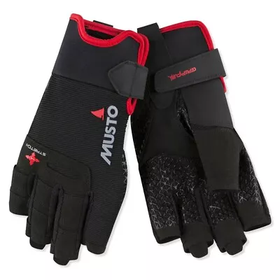 Musto Performance Short Finger Sailing Gloves - Black • £18.87