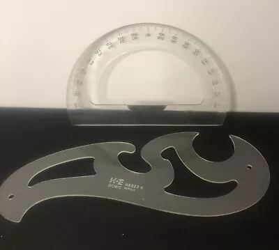 Keuffel & Esser K & E Luxylite Protractor #1274-6 & Doric #A8823 K • $10