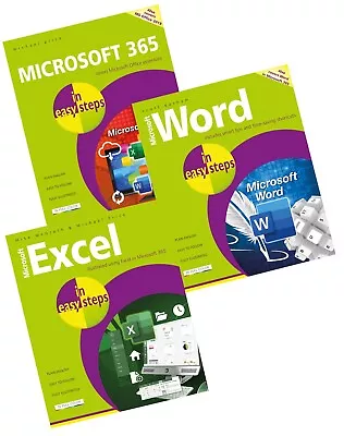 Microsoft 365 Microsoft Excel Microsoft Word In Easy Steps - Set Bundle • £26