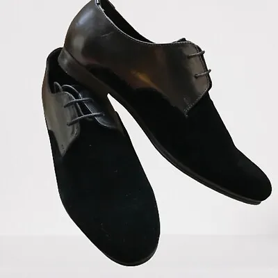 Robbins Velvet Hudson Mens Shoes Size 8 Black Used • £45