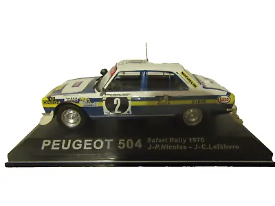 IXO / DEAGOSTINI - PEUGEOT 504 - SAFARI RALLY 1976 - 1/43 Diecast Model Car • £14.95