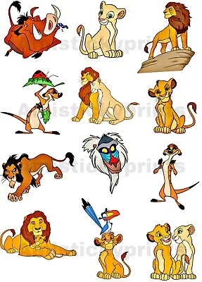 The Lion King Stickers Simba Scar Pumba Timon Rafiki Disney • £3.70